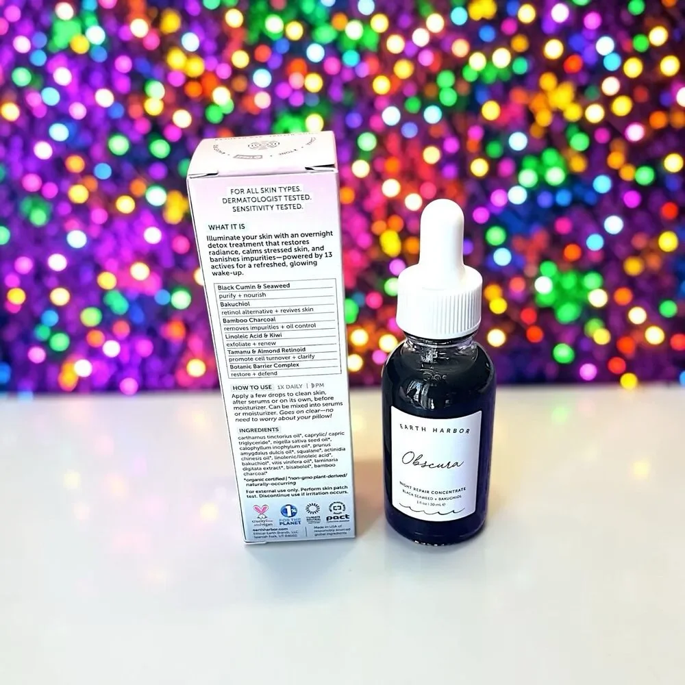 Earth Harbor Obscura Night Repair Concentrate Black Seaweed + Bakuchiol 1 fl oz